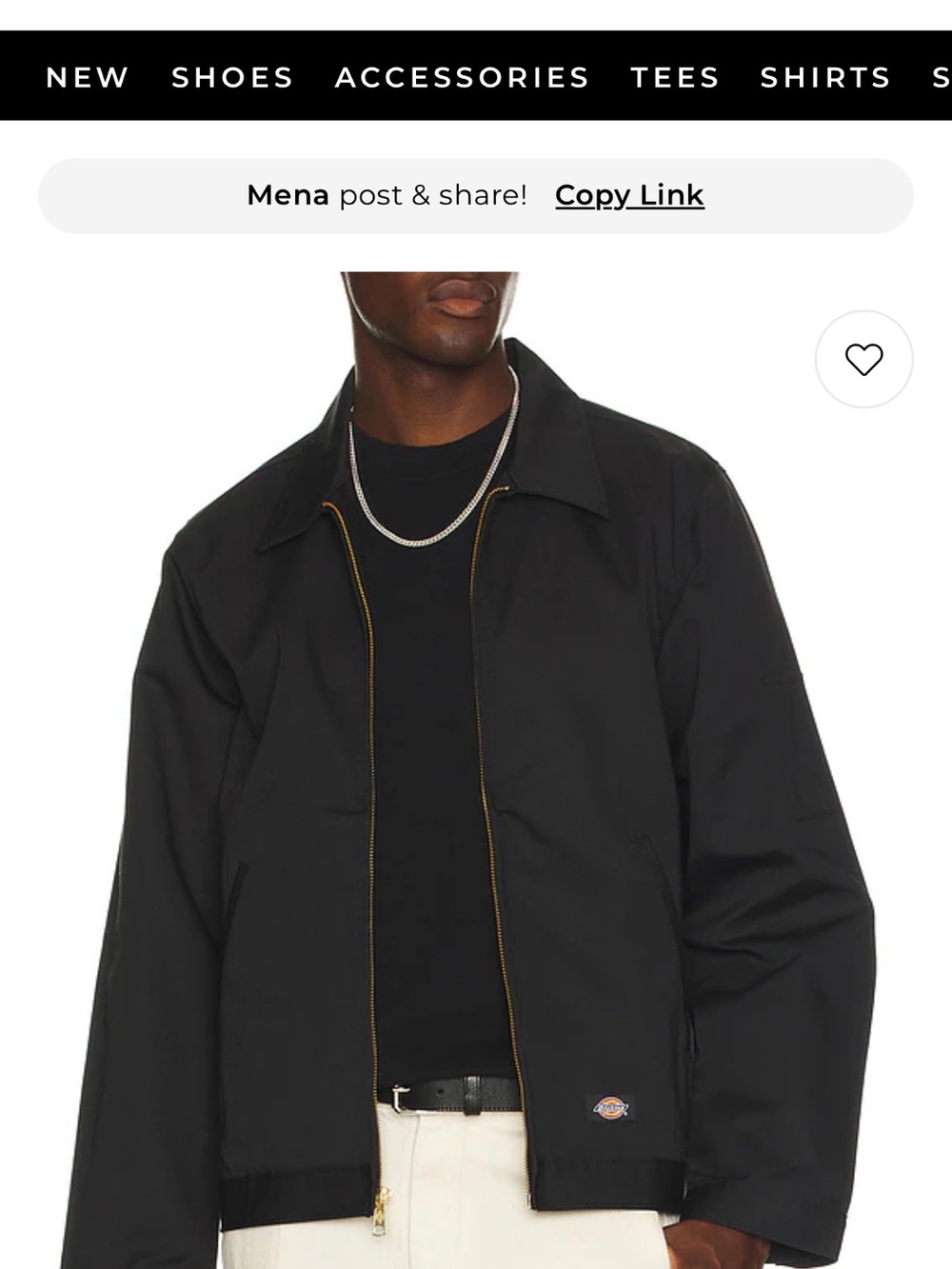 Unlined Eisenhower Jacket in Black